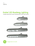 GE LED Roadway Scalable Specification Grade Cobrahead Data Sheet