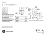 GE JKP55SPSS User's Manual