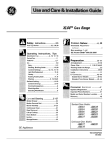 GE JGBC18 User's Manual