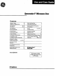 GE JEM31H User's Manual