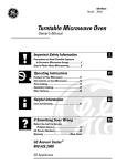 GE JE635 User's Manual