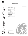 GE JE1140 User's Manual