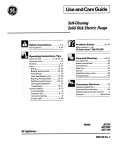 GE JB570GM User's Manual
