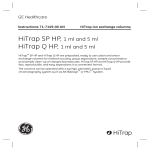 GE HITRAP Q HP User's Manual