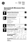 GE JVM1340 User's Manual