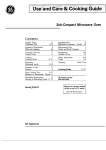 GE JES41W User's Manual