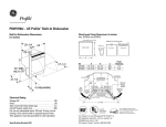 GE Profile PDW7700JBB User's Manual
