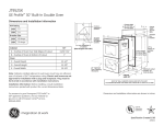 GE PROFILE JT952SK User's Manual