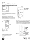 GE Monogram ZET2SMSS User's Manual