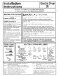 GE DPSE810EGWT User's Manual