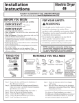 GE DLSR483EEWW User's Manual