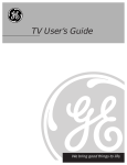 GE CRT Television User's Manual