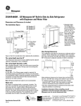 GE B480DR User's Manual