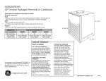 GE AZ85W09DAC User's Manual