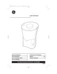 GE 840095800 User's Manual