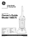 GE 106575 User's Manual