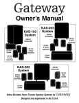 Gateway kas103 User's Manual