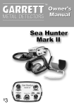 Garrett Metal Detectors Sea Hunter Mark II None User's Manual