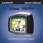 Garmin ZUMO 500/550 User's Manual