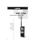 Garmin VHF 725e User's Manual