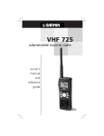 Garmin VHF 725 User's Manual