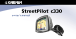 Garmin StreetPilot c330 User's Manual