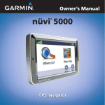 Garmin nvi 5000 User's Manual
