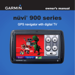 Garmin Nuvi 900 Series User's Manual