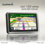 Garmin nuvi 1350 Quick Start Manual