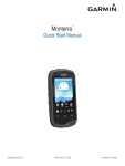 Garmin Monterra Quick Start Manual