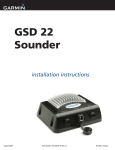 Garmin GSD 22 Digital Remote Sounder Installation Instructions