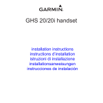 Garmin 20/20i Installation Instructions