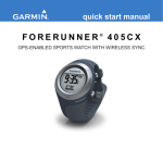 Garmin Forerunner 450CX User's Manual