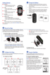 Garmin Edge 305 with Cadence Sensor Quick Start Guide