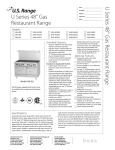 Garland U48-2G36RS User's Manual