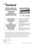Garland SR16 User's Manual