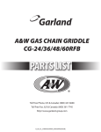 Garland A&W CG-24/36/48/60RFB User's Manual