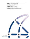 Galileo TCP/IP Print Server User's Manual