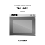 Gaggenau EB 210/211 User's Manual