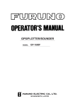 Furuno GP-1600F User's Manual