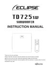 Fujitsu TD725SW User's Manual