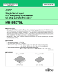 Fujitsu MB15E07SL User's Manual