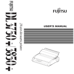 Fujitsu DL3750+/3850+ User's Manual