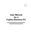Fujitsu Siemens Computers Fujitsu-Siemens PC User's Manual