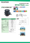 Fujifilm YV3.3X15HR4A-SA2 User's Manual
