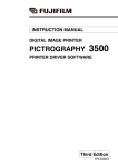 Fujifilm PICTOGRAPHY 3500 User's Manual