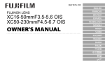 Fujifilm XC16-50mmF3.5-5.6 User's Manual