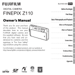 Fujifilm FINEPIX Z110 User's Manual