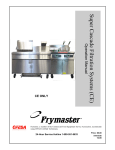 Frymaster Super Cascade Filtration Systems CE User's Manual