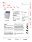 Frymaster SM5020G User's Manual